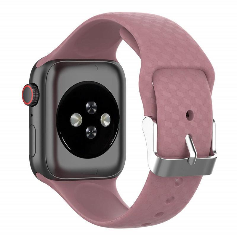 3D Texture Strap For Apple watch  band apple watch 5 4 3 band 44mm 40mm correa iwatch band 38mm 42mm Silicone watchband bracelet