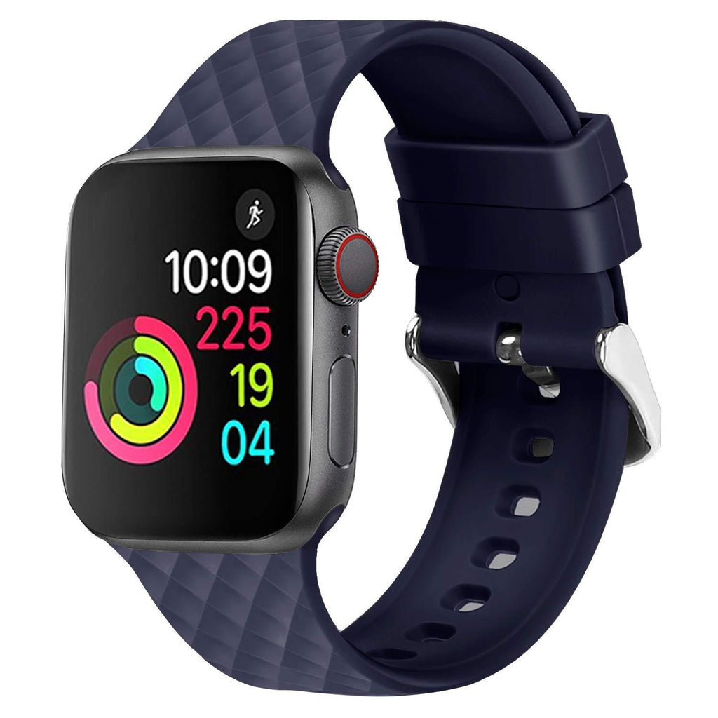 Silicone Strap For Apple watch band 5 44mm 40mm iwatch band 42mm 38mm watchband bracelet Apple watch 5 4 3 2 1 diamond pattern
