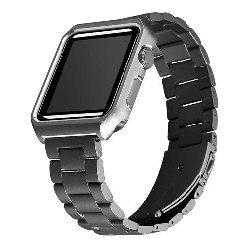 Case+strap for Apple watch band 4 44mm 40mm iWatch 3 band 42mm/38 mm Stainless steel metal bracelet watchband+watch case cover