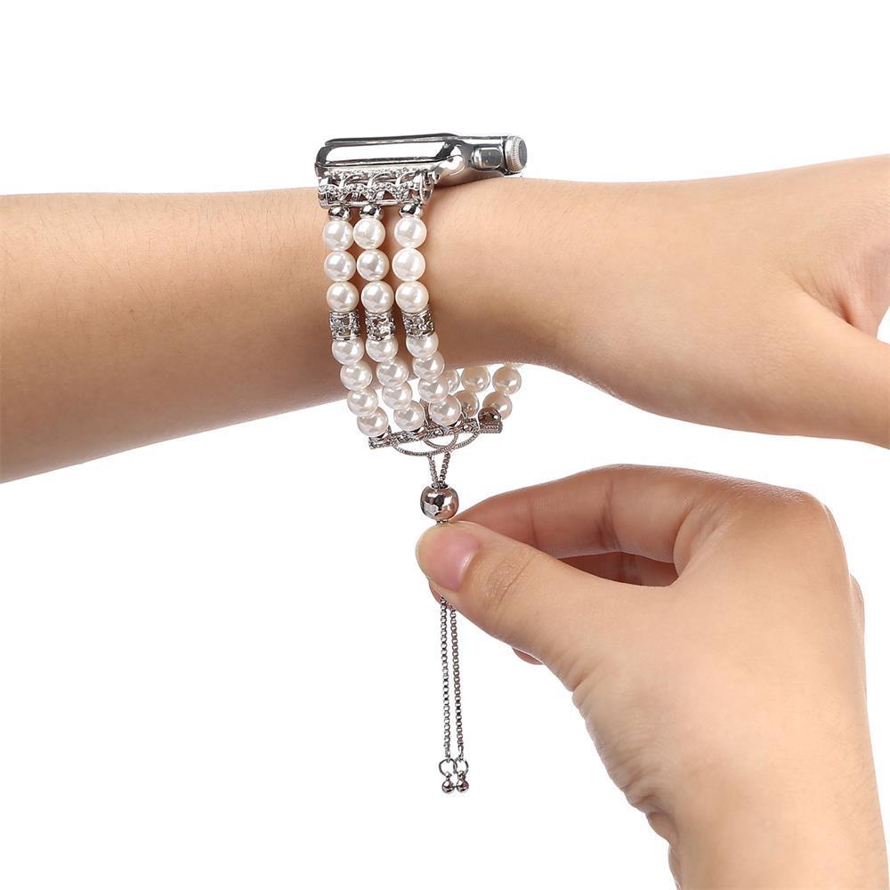 Fashion pearl Strap for apple watch 5 4 band 44mm 40mm iwatch band 42mm correa apple watch 38 mm women belt bracelet watchband 3
