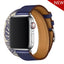 Double tour Leather strap For apple watch band apple watch 5 4 3 band 44mm 40mm correa iwatch  42mm 38mm correa watchband belt