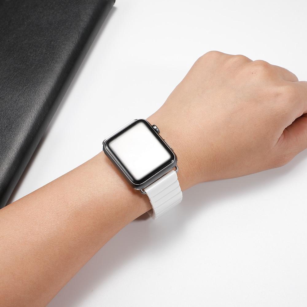 Ceramic Strap For Apple Watch Band apple watch 5 4 3 44mm/40mm iwatch band 42mm/38mm correa Link Bracelet belt watch Accessories