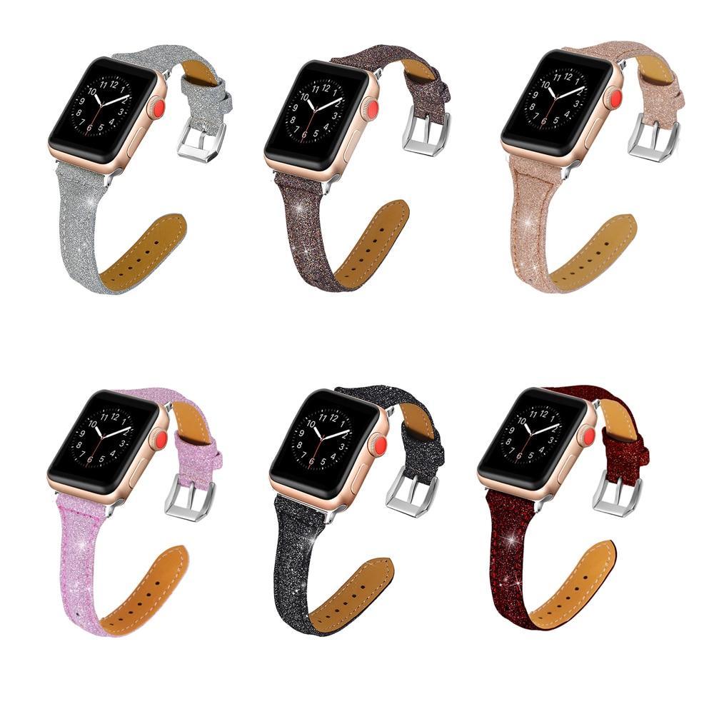 Leather Strap for Apple watch band 38mm 42mm iWatch band 40mm 44 mm Cow Leather watchband belt bracelet Apple watch 4 3 2 1