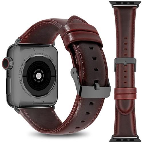 Genuine Leather strap For Apple watch band apple Watch 5 4 44mm 40mm correct iwatch band 3 2 1 42mm 38mm bracelet watchband