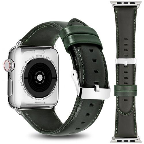 Genuine Leather strap For Apple watch band apple Watch 5 4 44mm 40mm correct iwatch band 3 2 1 42mm 38mm bracelet watchband