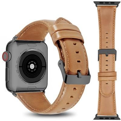 Genuine Leather strap For Apple watch band apple Watch 5 4 44mm 40mm correct iwatch band 3 2 1 42mm 38mm bracelet watchband