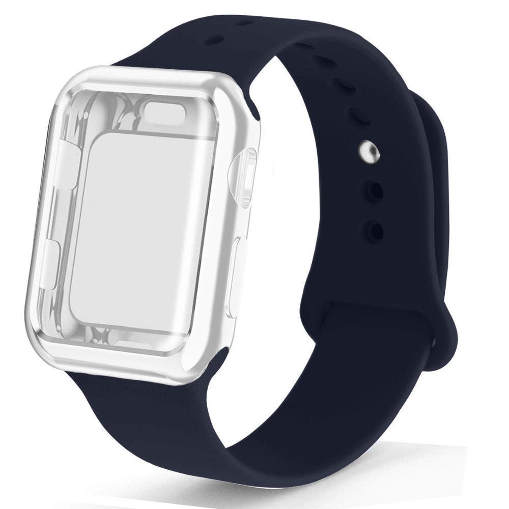 Case+strap For apple watch band apple watch 5 4 3 band 44mm 40mm 42mm 38mm iwatch band 5 correa bracelet watchband Belt