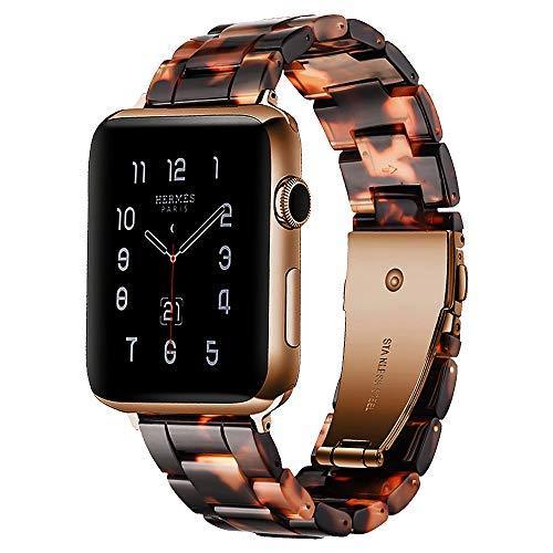 Resin strap For Apple watch band 44 mm 40mm iwatch band 42mm 38mm stainless steel buckle Watchband bracelet Apple watch 5 4 3 21