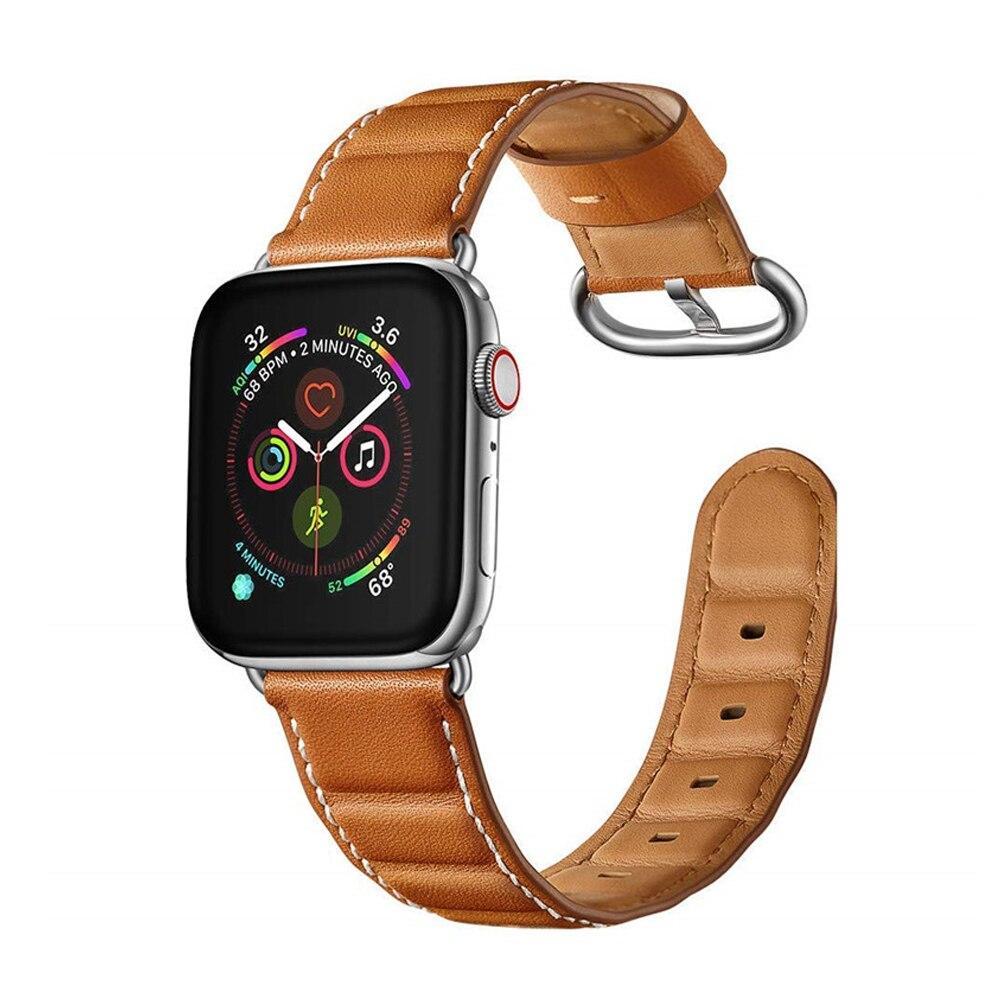 Genuine leather strap for apple watch band 42mm 38mm 44mm 40mm iwatch series 4 3 2 1 accessories replacement bracelet clock belt