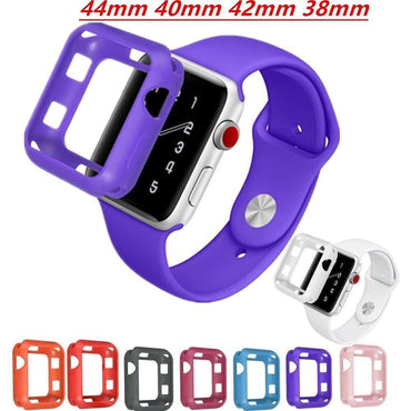 Case Cover For apple watch 4 3 5 case 44mm/40mm Apple Watch band 42mm 38mm iWatch case 3 2 1 Frame Full protective case bumper