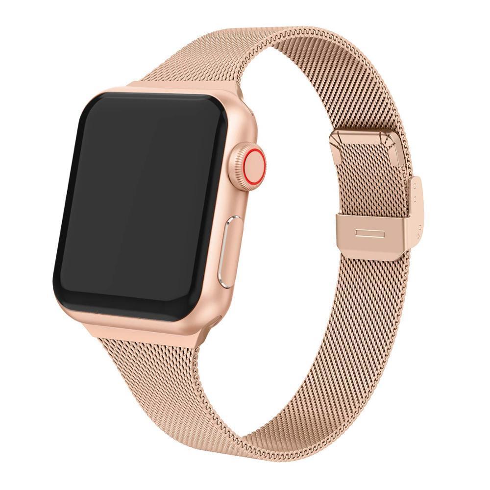 Milanese Loop strap For Apple Watch band 5 44mm 40mm iWatch band 42/38mm Stainless steel metal bracelet Apple watch 5 4 3 2 1