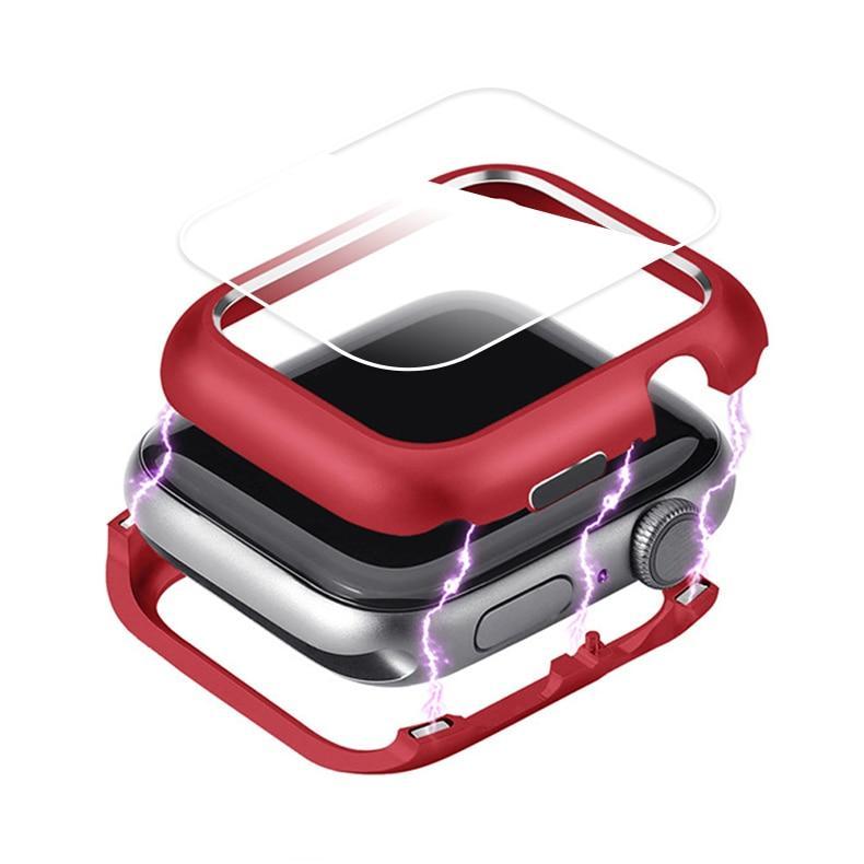 Magnetic cover For Apple Watch case apple watch 4 5 44mm/40mm iwatch band screen protector protective glass