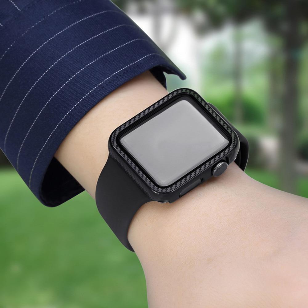Cover Case For Apple Watch case apple watch 4 3 5 2 clock 44 mm/40mm appel watch iwatch  42mm 38mm Protective Frame Carbon cover