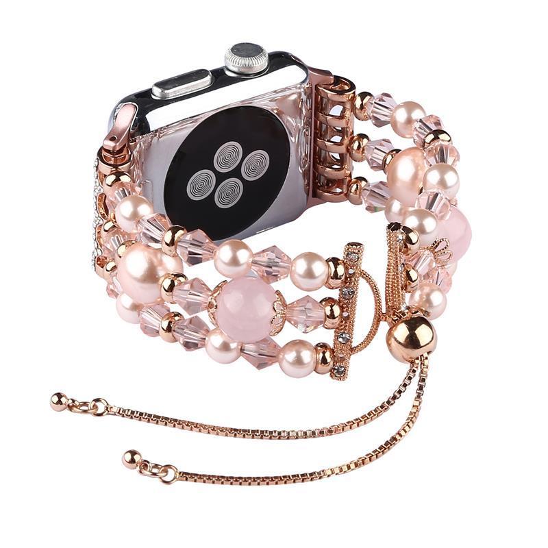 Fashion pearl Strap for apple watch 5 4 band 44mm 40mm iwatch band 42mm correa apple watch 38 mm women belt bracelet watchband 3