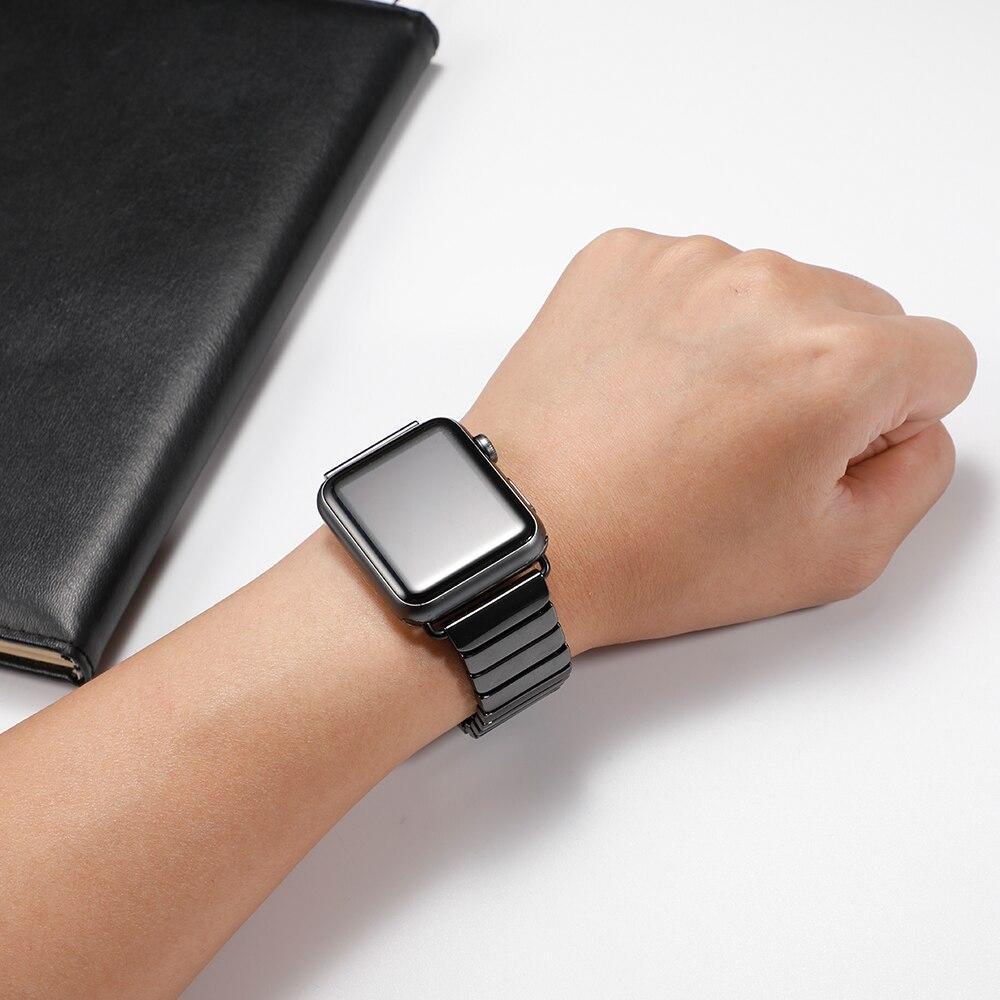 Ceramic Strap For Apple Watch Band apple watch 5 4 3 44mm/40mm iwatch band 42mm/38mm correa Link Bracelet belt watch Accessories