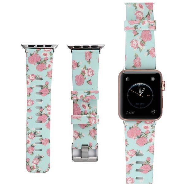 Floral Flower Sport strap For Apple Watch band apple watch 5 4 3 band 44mm 40mm Iwatch band 38mm 42mm bracelet watchband belt
