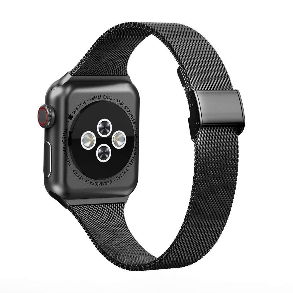Milanese Loop strap For Apple Watch band 5 44mm 40mm iWatch band 42/38mm Stainless steel metal bracelet Apple watch 5 4 3 2 1