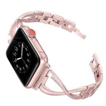Diamond strap for apple watch band 5 4 44mm 40mm iwatch band watchband+Diamond case cover and Screen Protector