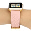 Genuine Leather Woven Strap for Apple Watch 5 apple watch 4 40mm 44mm 38mm 42mm Creative Pink Grid Bracelet Band for iwatch 3 2
