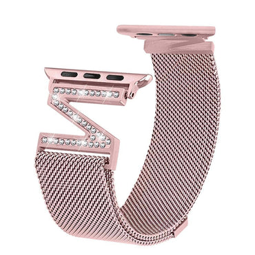 Diamond Milanese Loop strap For Apple Watch band apple watch 5 4 3 band 40mm 44mm 38mm 42mm iwatch 5 4 Stainless Steel bracelet
