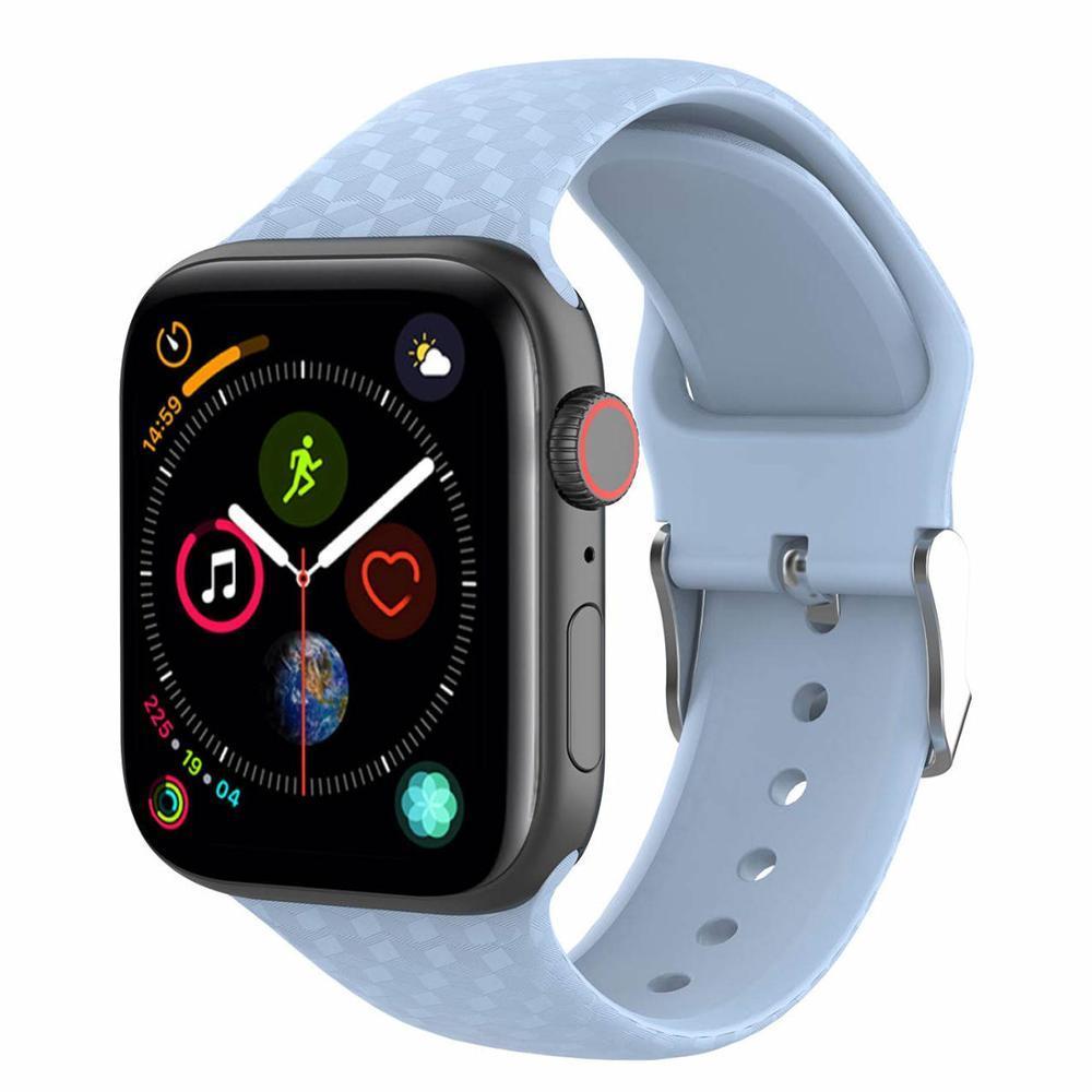 3D Texture Strap For Apple watch  band apple watch 5 4 3 band 44mm 40mm correa iwatch band 38mm 42mm Silicone watchband bracelet