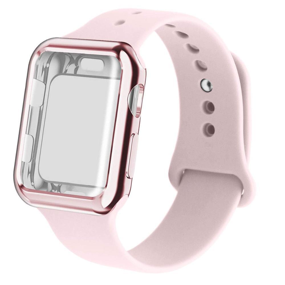 Case+strap For apple watch band apple watch 5 4 3 band 44mm 40mm 42mm 38mm iwatch band 5 correa bracelet watchband Belt
