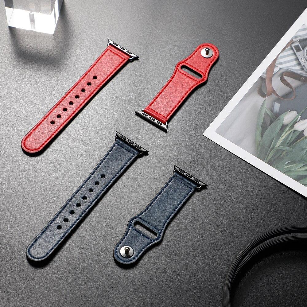 Leather strap For apple watch band pulseira apple watch 5 4 3  band 44mm/40mm iwatch band 42mm/38mm correa bracelet watchband