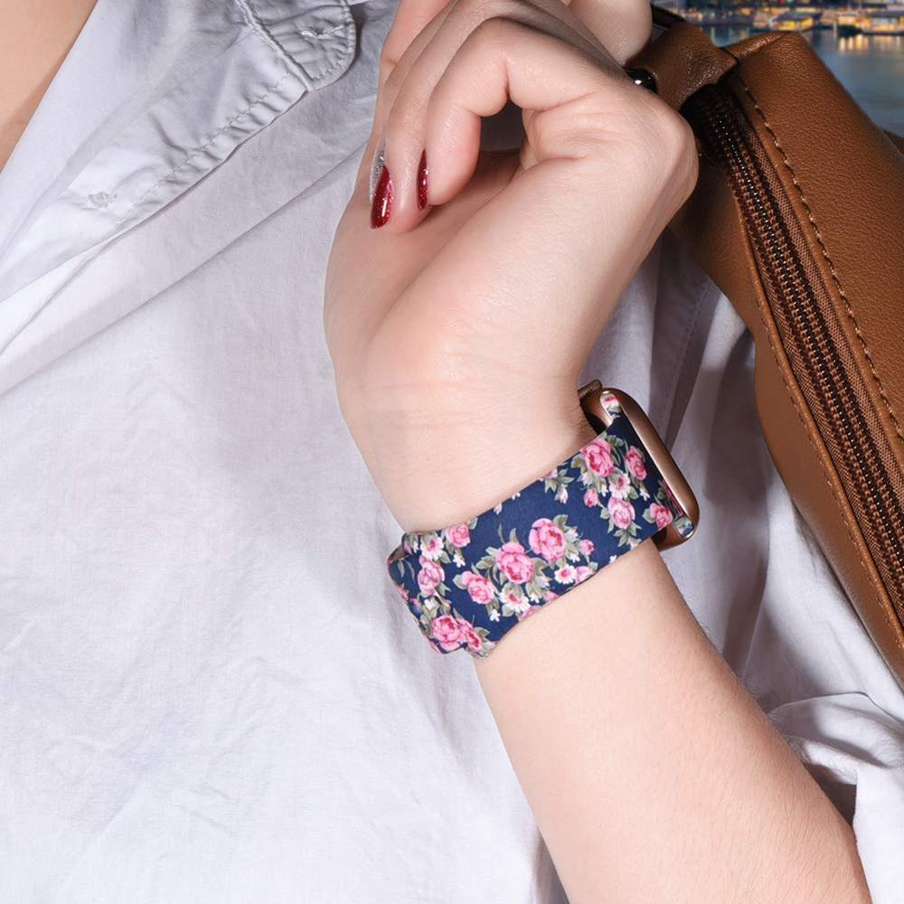 Printed Strap For Apple watch band 44 mm 40mm iWatch band 42mm 38mm Silicone Sport Bracelet strap Apple watch 5 4 3 21 Series 38