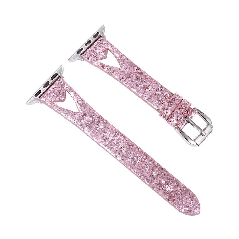 Leather Strap For Apple watch band 40mm 44mm iwatch band 38mm 42mm Shining Genuine Leather strap apple watch 4 3 2 1 Accessories