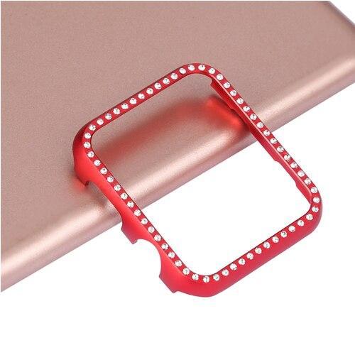 Diamond case cover For Apple watch band apple watch 4 3 5 case cover 44mm/40mm 42mm/38mm iwatch band Crystal protective bumper