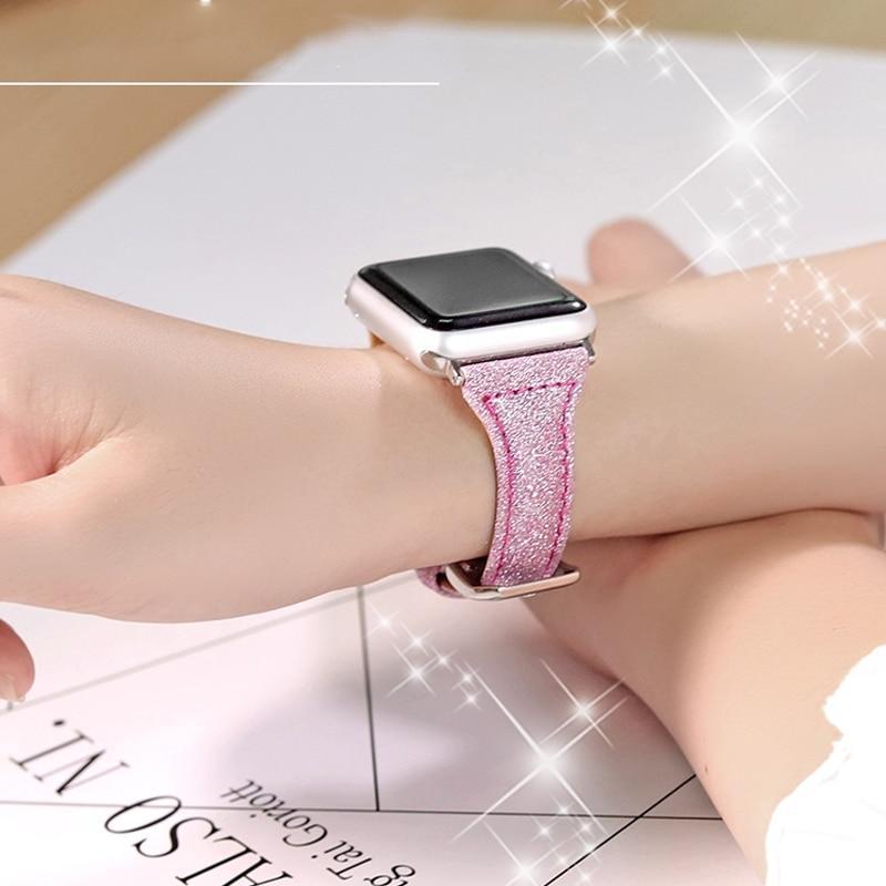 Leather Strap for Apple watch band 38mm 42mm iWatch band 40mm 44 mm Cow Leather watchband belt bracelet Apple watch 4 3 2 1