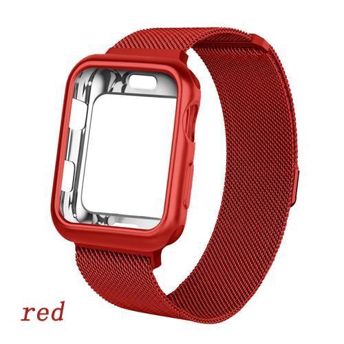 Mlianese Loop case+strap For Apple Watch band pulseira apple watch 4 3 5 band 44mm 40mm iwatch band 42mm 38mm correa bracelet