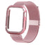 Case+strap For Apple Watch band Milanese loop Apple watch 4 3 5 44mm 40mm iWatch band 42mm 38mm Bling stainless steel bracelet