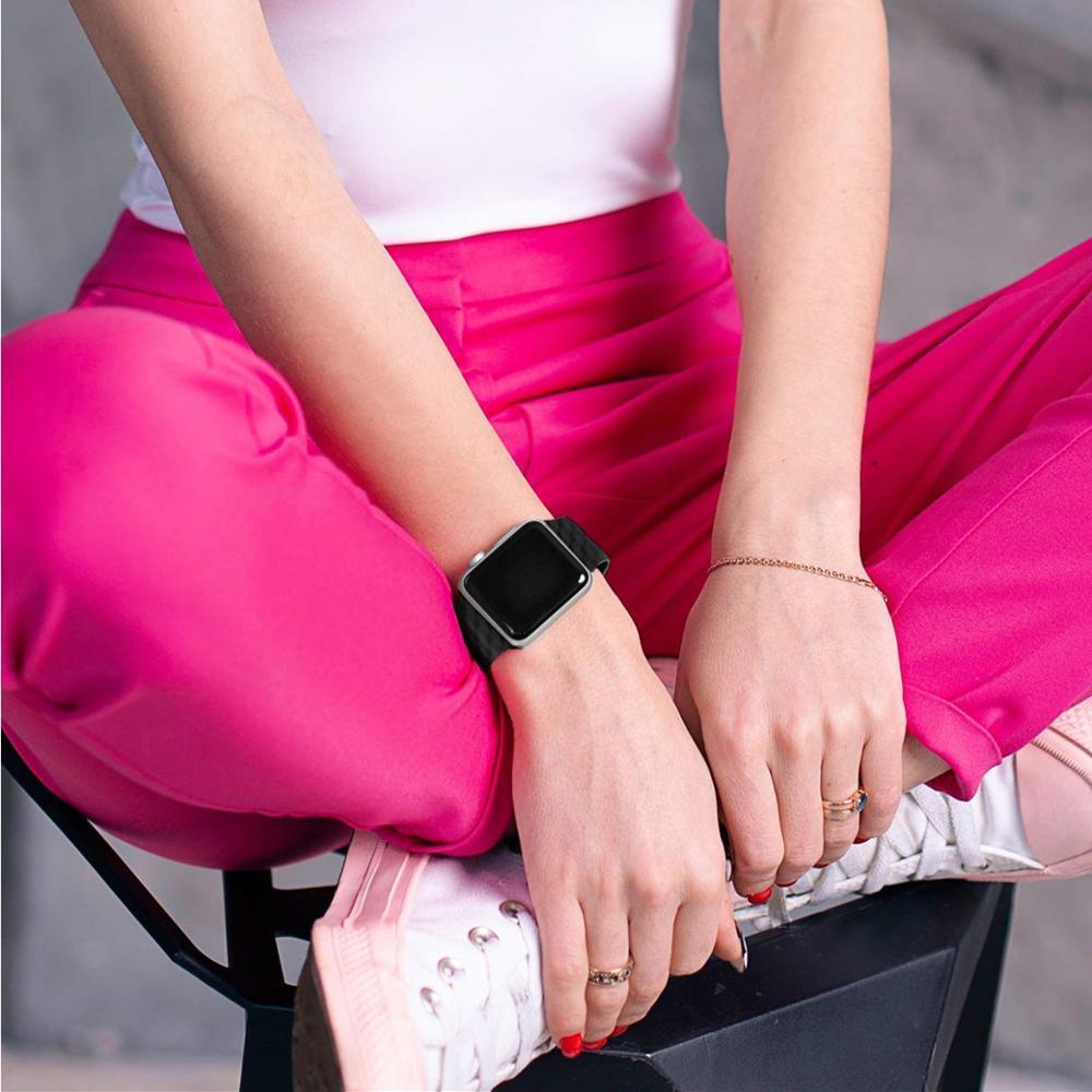 Silicone Strap for Apple watch band 44 mm 40mm iwatch band 38mm 42mm 3D Texture Sport watchband bracelet Apple watch 5 4 3 21 38