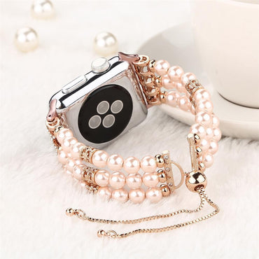 Fashion pearl Strap for apple watch 5 4 band 44mm 40mm iwatch band 42mm correa apple watch 38 mm women belt bracelet watchband 3