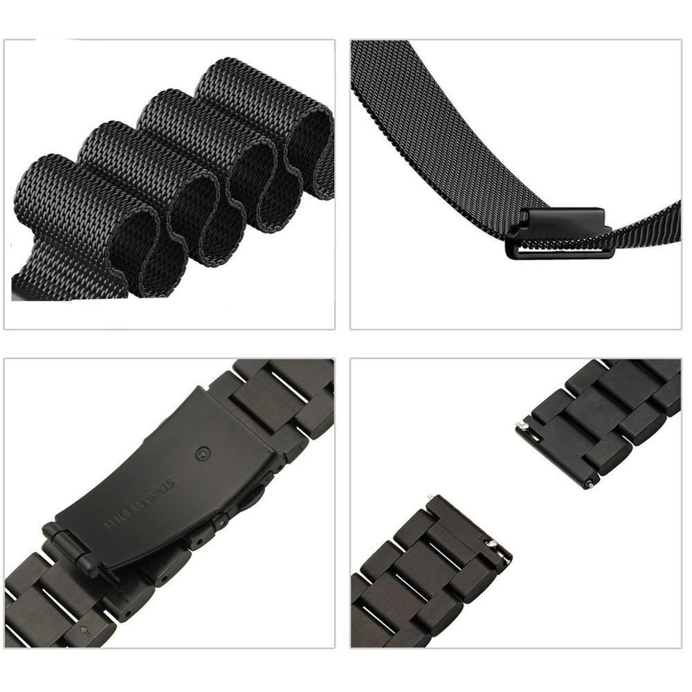 2 Pcs strap for Apple watch band 44 mm 40mm iWatch band 42mm 38 mm Stainless steel bracelet+Milanese Loop Apple watch 5 4 3 2 1