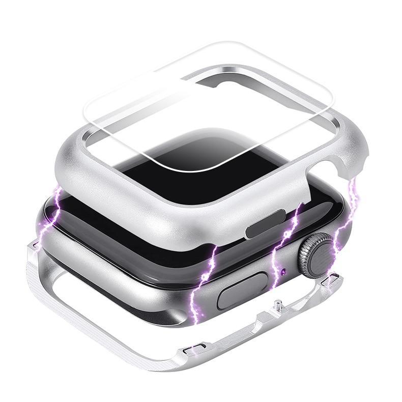 Magnetic cover For Apple Watch case apple watch 4 5 44mm/40mm iwatch band screen protector protective glass