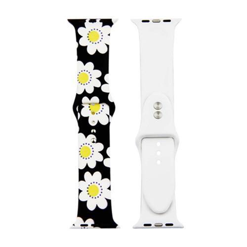 Printed Strap For Apple watch band 44 mm 40mm iWatch band 42mm 38mm Silicone Sport Bracelet strap Apple watch 5 4 3 21 Series 38