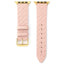 Genuine Leather Woven Strap for Apple Watch 5 apple watch 4 40mm 44mm 38mm 42mm Creative Pink Grid Bracelet Band for iwatch 3 2