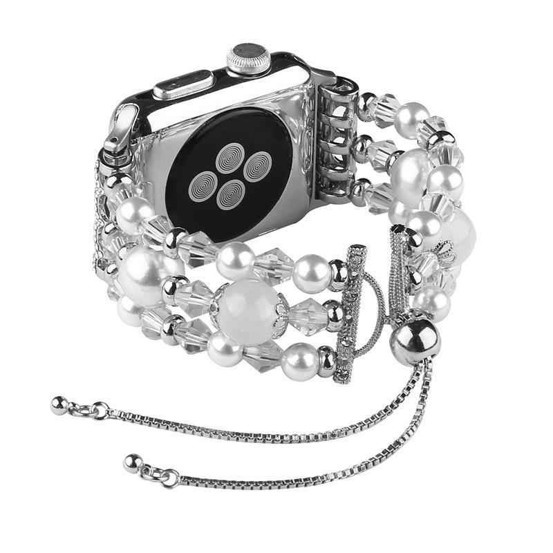 Fashion pearl Strap for apple watch 5 4 band 44mm 40mm iwatch band 42mm correa apple watch 38 mm women belt bracelet watchband 3