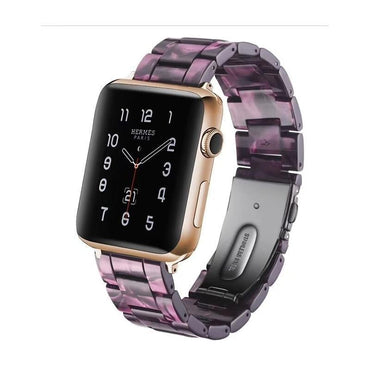 Resin strap For apple watch band apple watch 4 3 44mm/40mm 42mm 38mm iwatch band women bracelet stainless steel buckle belt