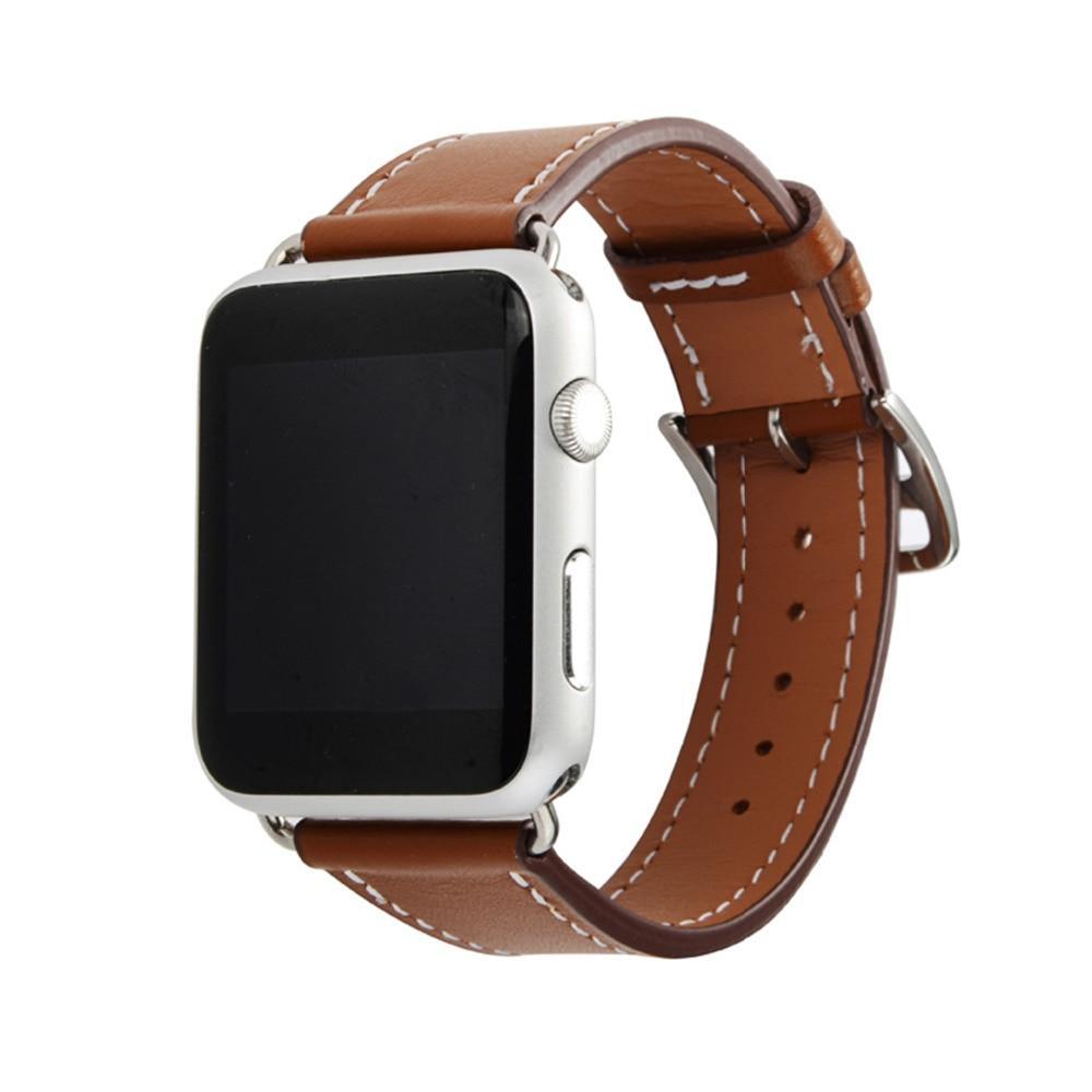 Genuine Leather strap For Apple Watch band apple watch 4 3 band 42mm/38mm 44mm/40mm iwatch  Single Tour Bracelet watchband belt
