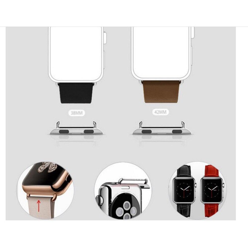 Connector Adapter For Apple Watch band apple watch 4 3 5 iwatch band strap 42mm/38mm 44mm/40mm Seamless Aluminum Linker 4/3/2/1
