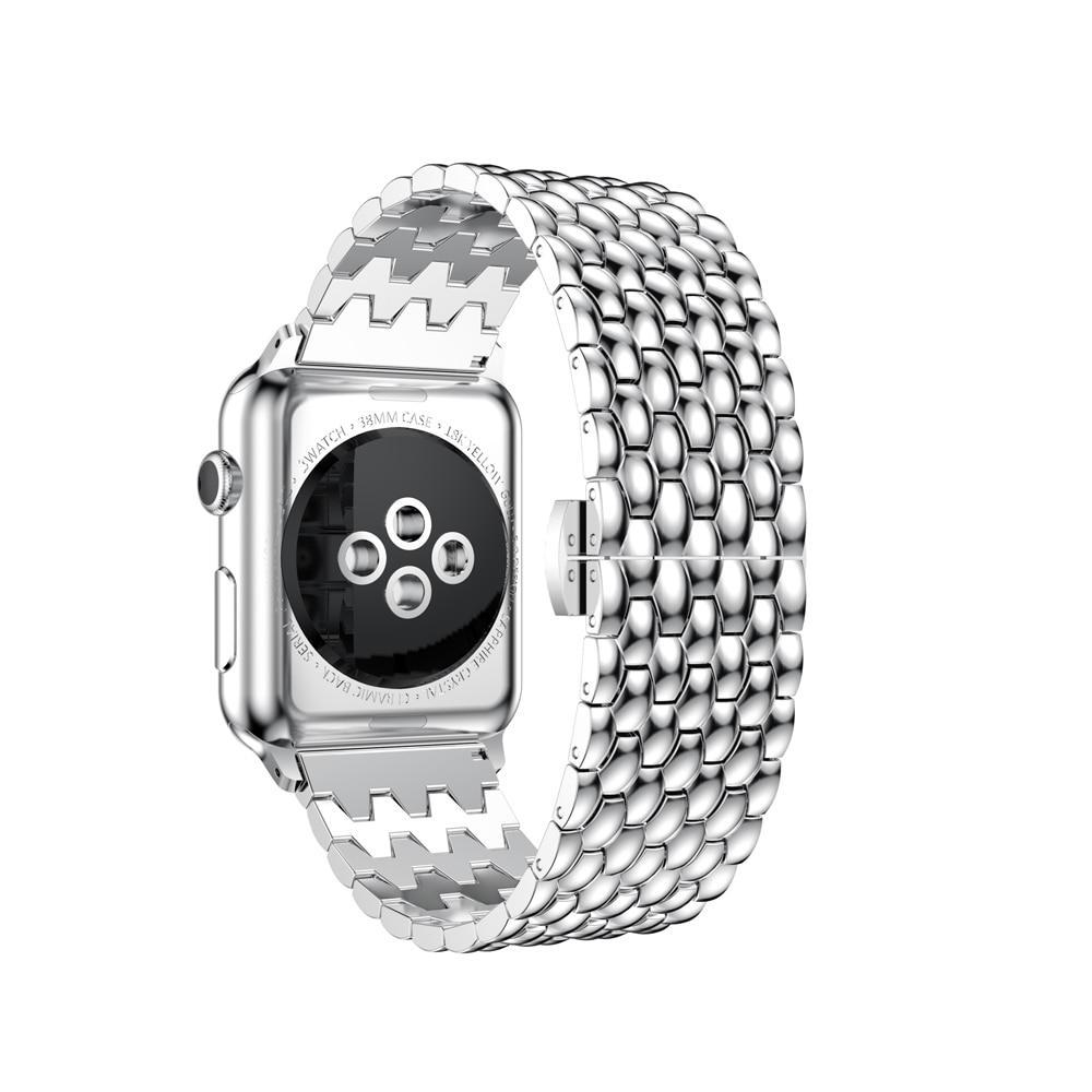 Stainless Steel Strap For Apple Watch band 42mm/38mm Butterfly buckle iwatch 3/2/1 wrist band bracelet smart watch belt