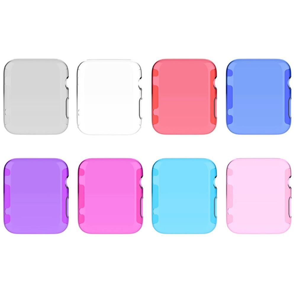 Watch Case for Apple Watch band apple watch 4 3 5 case 44mm 40mm iwatch series 4 5 Colorful plating cover PC Frame Replacement