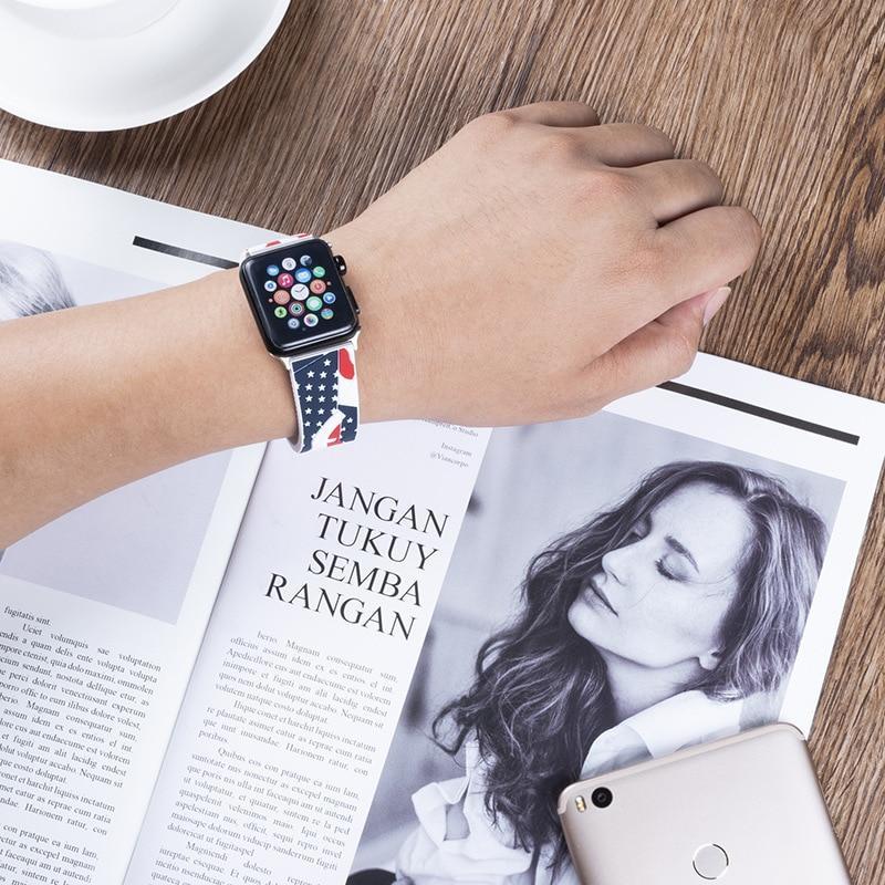 Silicone Sport strap For Apple Watch 5 4 band 44mm 40mm correa iwatch 5 series 4 3 2 1 42mm/38mm rubber Wrist Bracelet belt