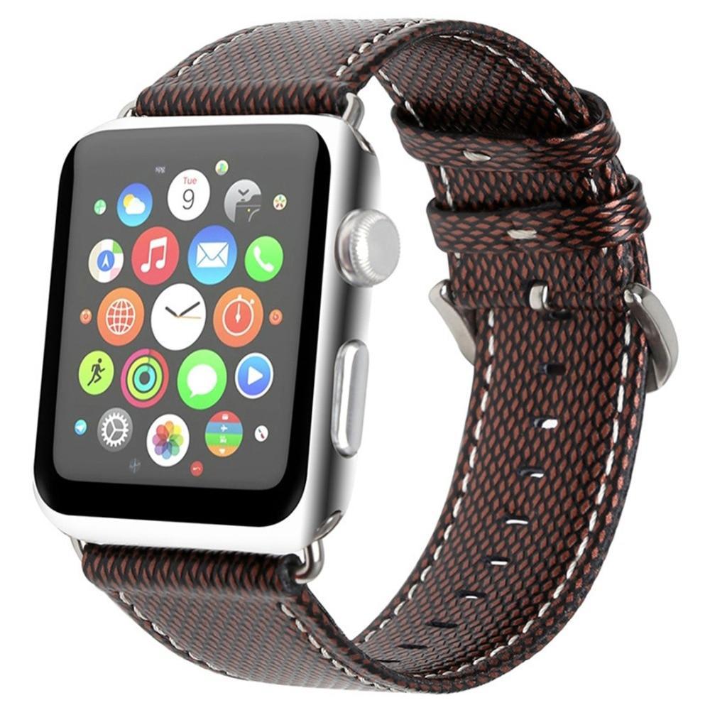Leather Band For Apple Watch series 4 44mm 40mm strap correa iwatch 3 2 1 42mm/38mm Crazy Horse Wrist bracelet belt