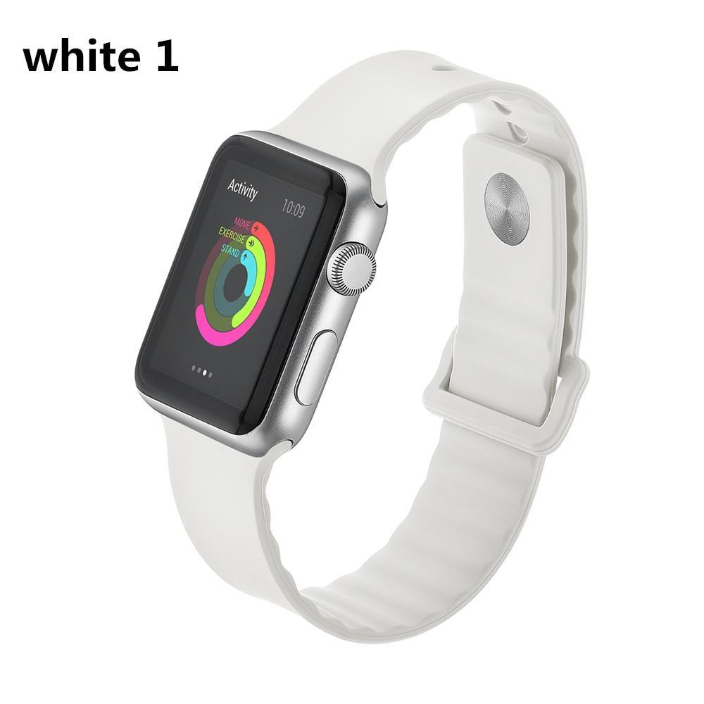 Sport For Apple Watch band 42mm 38mm iwatch series 5 4 3 2 1 wrist bands link Bracelet Rubber watchband belt fashion correa