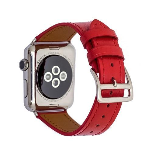 Leather strap For Apple Watch band 42mm 38mm 4 3 iwatch band 44mm 40mm correa wrist bracelet belt watch accessories 2/1