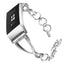 Diamond Stainless steel strap for fitbit charge 3 band charge3 replacement link bracelet wrist belt fashion watchband